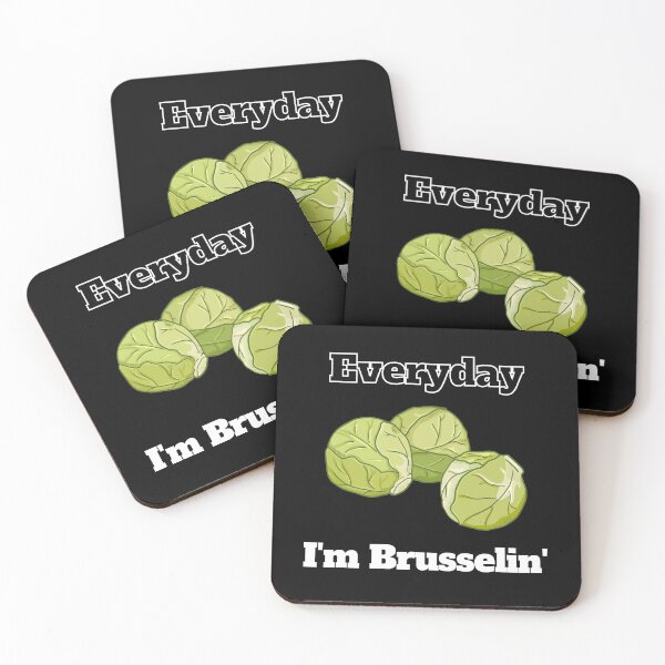 Item preview, Everyday I'm Brusselin' - Vegetarian and Vegan Funny Veg Activists designed and sold by JoyTop.