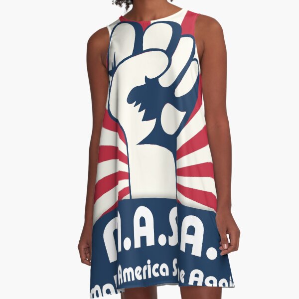 MASA Make America Sane Again Vestido acampanado