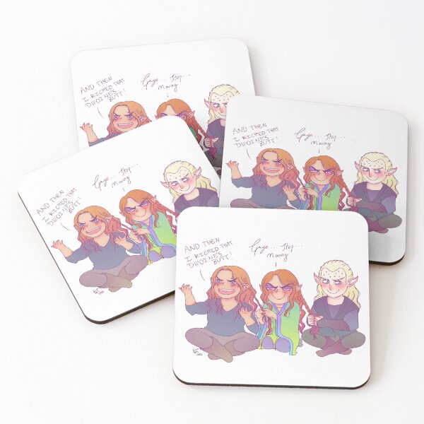 Item preview, Elves braiding elves designed and sold by Charlie Wilkinson.
