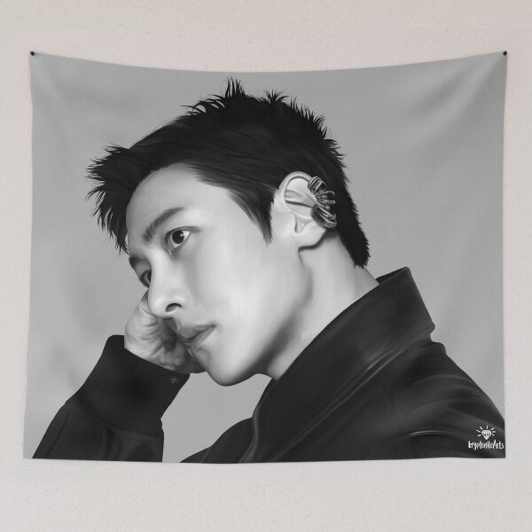 Item preview, Ji Chang Wook in Black Leather designed and sold by Kryptonite-Arts.