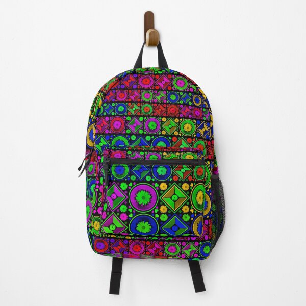 Item preview, Geometric Neon Blossoms Tiled designed and sold by PanicDay.