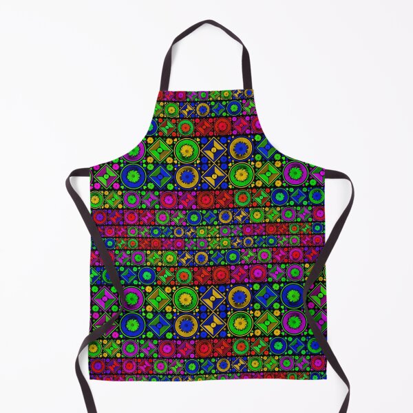 Item preview, Geometric Neon Blossoms Tiled designed and sold by PanicDay.
