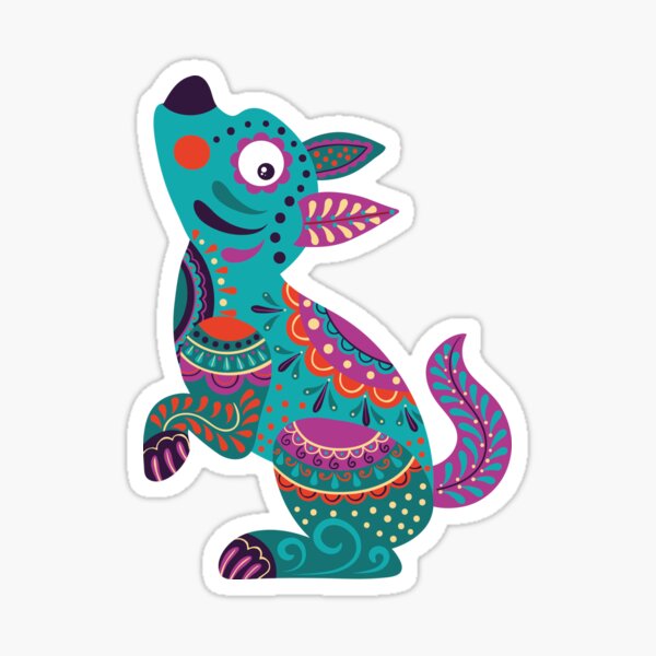 " Dog Alebrije" Sticker by VerboShop | Redbubble