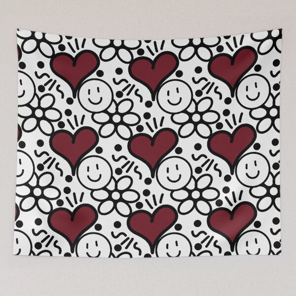 Item preview, Smiley red heart designed and sold by CelCorDesigns.