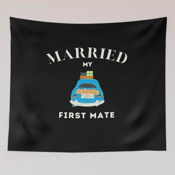 Item preview, Married My First Mate - Just Married Couple Design designed and sold by lordyswiss.