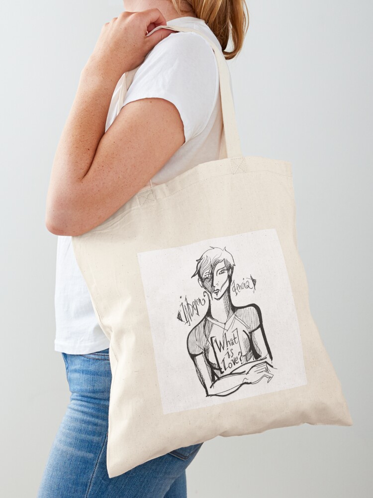 Imagen 1 de 5, Bolsa de tela con la obra what is love , diseñada y vendida por lutxana.