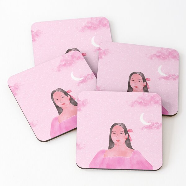 Item preview, Asian Goddess under the Moon Watercolor Illustration  designed and sold by NAYANA S KUMAR.