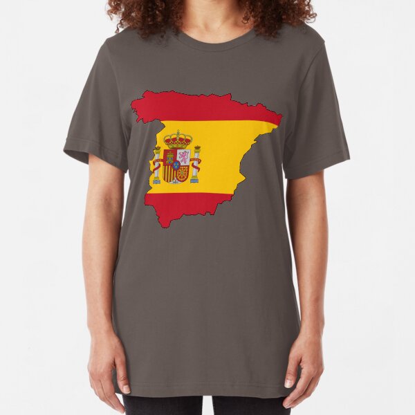 Spain Flag Country Slim Fit T-Shirt