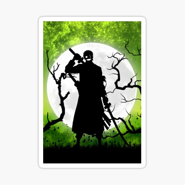 Roronoa Zoro Pirate Hunter Flag Sticker for Sale by OtakuToys