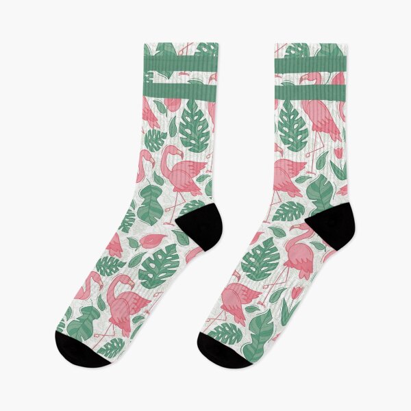 Item preview, Flamingo Pink Socks For Women's Girls Lady Girlfriend Womens Sock Gift Idea designed and sold by NOorYES.
