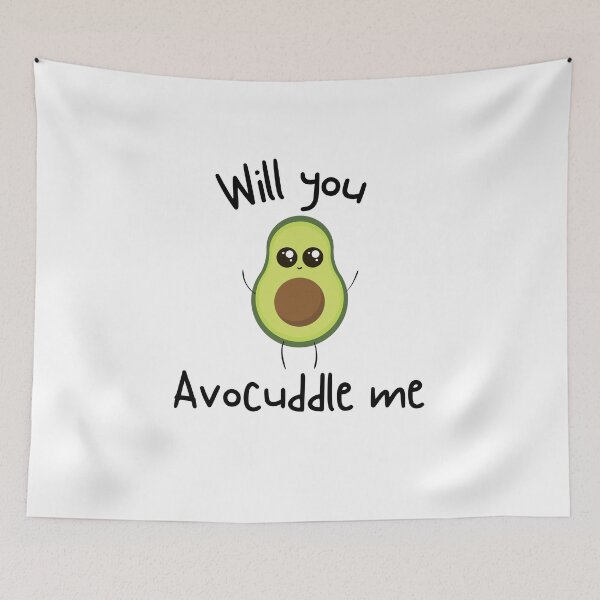 Item preview, Will You Avocuddle Me Funny Avocado For Vegans and Vegetarians designed and sold by Africrafts.