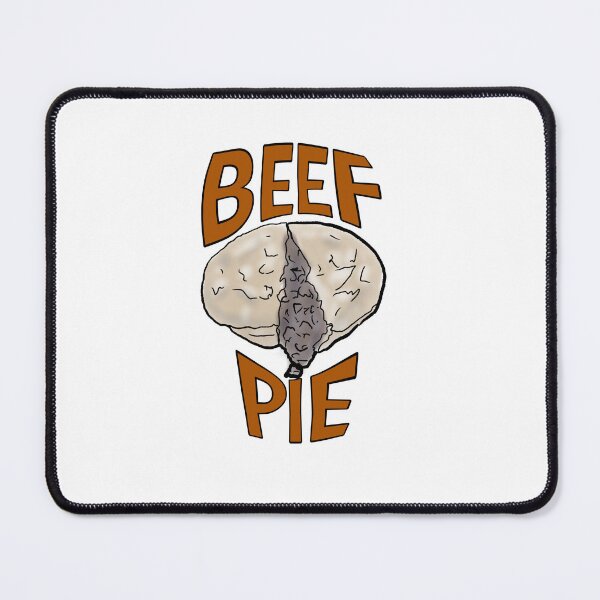 Item preview, BEEF PIE - meat pie, dripping beef - graphic text designed and sold by Dopamine Dumpster.