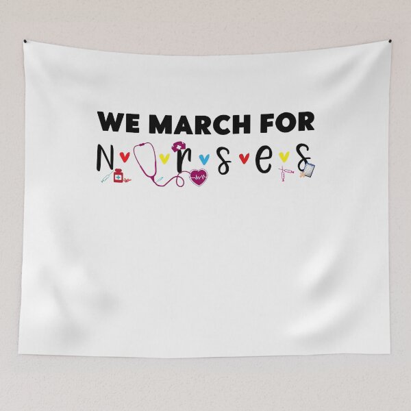 Item preview, Copy of We March For Nurses Million Nurse March Women Power Nurse designed and sold by Creativy.