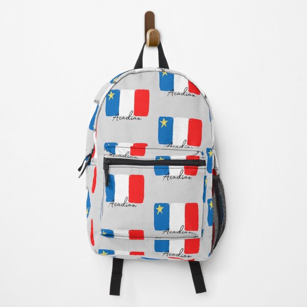 Item preview, Acadian Flag (Painted Style with "Acadian" text) designed and sold by neesheew.
