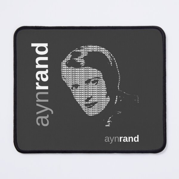 Item preview, Ayn Rand typographic poster designed and sold by CMYKStudio.