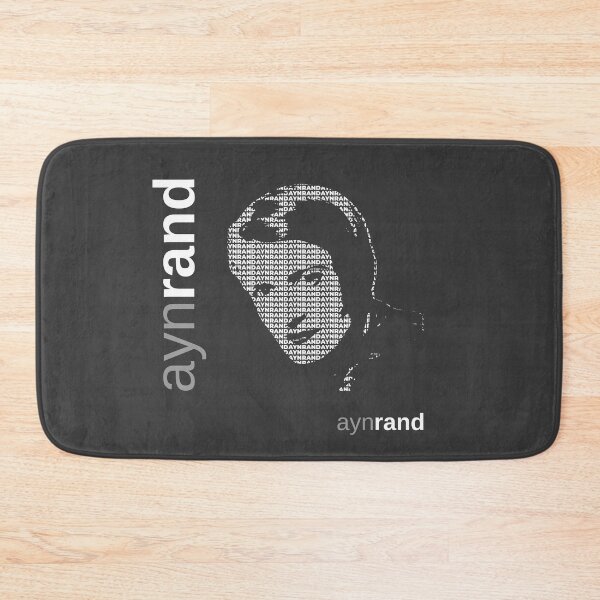 Item preview, Ayn Rand typographic poster designed and sold by CMYKStudio.