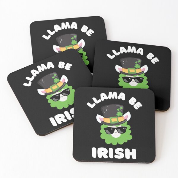 Item preview, St. Patrick's Day - Llama be Irish - Cute Design designed and sold by INSOMNIAC101.