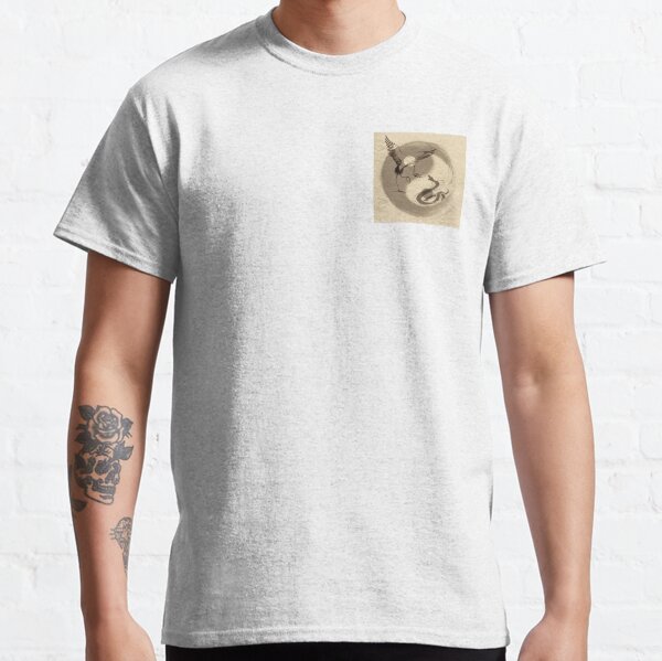Crane Vs Snake Yin Yang Tai Chi calligraphy T-Shirt Classic T-Shirt