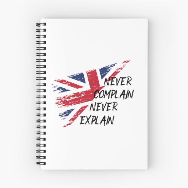 Item preview, english flag, never complain, never explain   designed and sold by Ellie-UK.