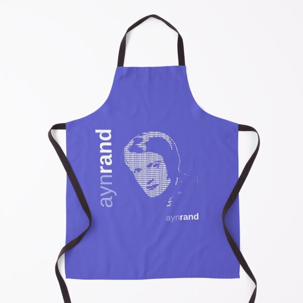 Item preview, Ayn Rand typographic poster (indigo) designed and sold by CMYKStudio.