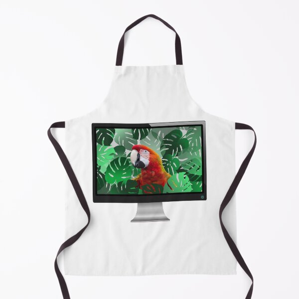 Artikelvorschau, Computer Screen Macaw Bird Monstera Leaves entworfen und verkauft von Move-Art.