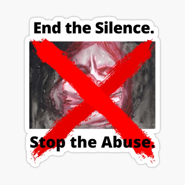 Item preview, End the Silence. Stop the Abuse. designed and sold by RheaRealm.