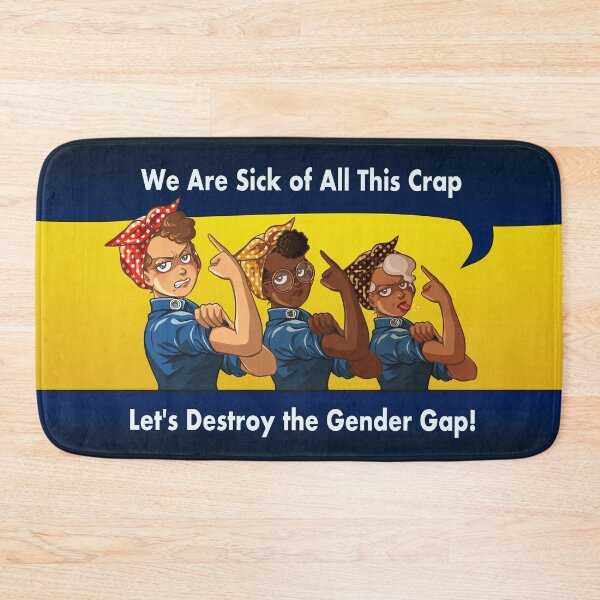 Item preview, Let's Destroy the Gender Gap! designed and sold by FabsDesign.