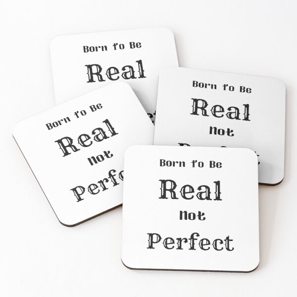 Item preview, Born To Be Real Not Perfect - funny and cute T-Shirts Quotes designed and sold by Designspot2020.