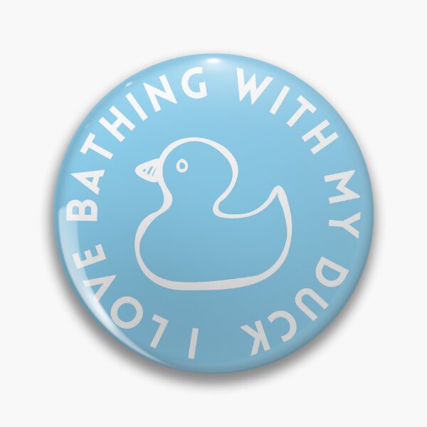 Item preview, I Love Bathing With My Duck Blue designed and sold by GasconyPassion.