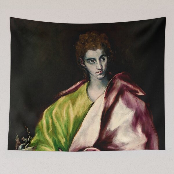 Item preview, Saint John the Evangelist by El Greco (c1610) designed and sold by allhistory.