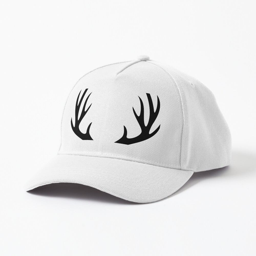 baseball cap with deer antlers