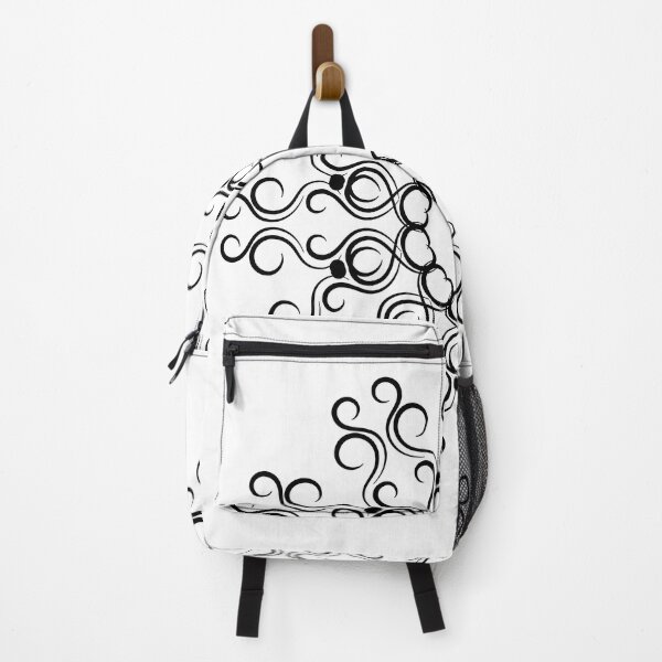 Item preview, Black Swirly Floral Flower Pattern designed and sold by Zareen Sayyed.