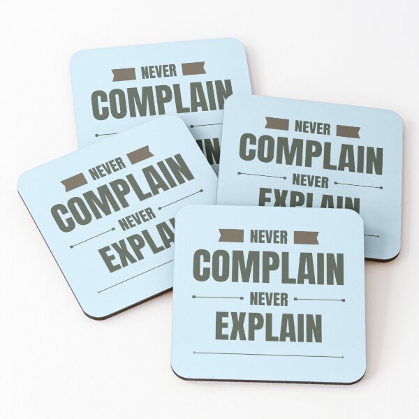 Item preview, Never Complain Never Explain Long  designed and sold by Ellie-UK.