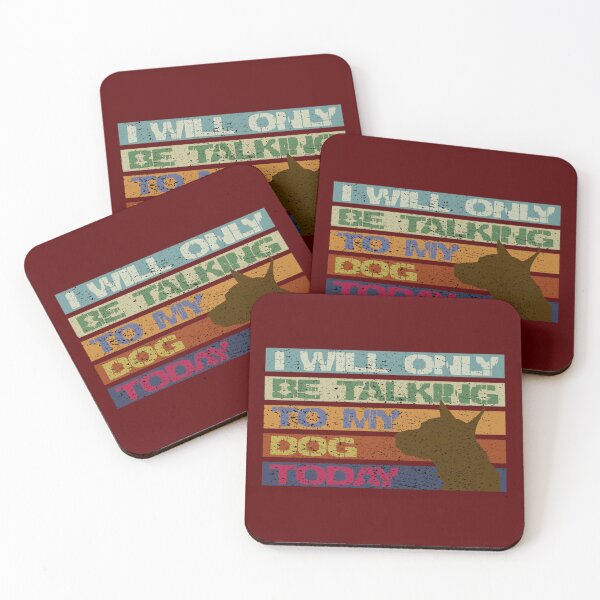 Item preview, I will only be talking to my dog today. funny vintage designed and sold by SolidEarthArt.