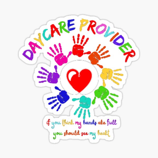 "Daycare Provider Childcare Prek Teacher Appreciation" Sticker for