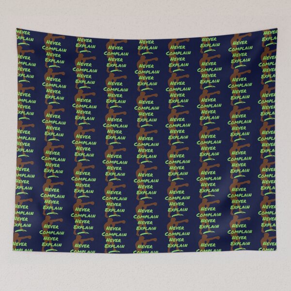 Item preview, Motivational quote Never Complain Never Explain for boxer   designed and sold by Ellie-UK.