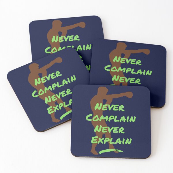 Item preview, Motivational quote Never Complain Never Explain for boxer   designed and sold by Ellie-UK.