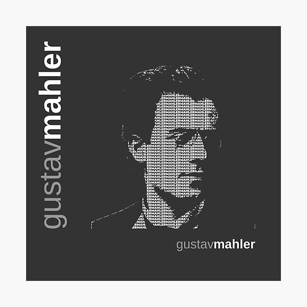 Item preview, Affiche typographique Gustav Mahler designed and sold by CMYKStudio.