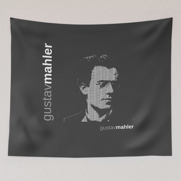 Item preview, Gustav Mahler typographic poster designed and sold by CMYKStudio.