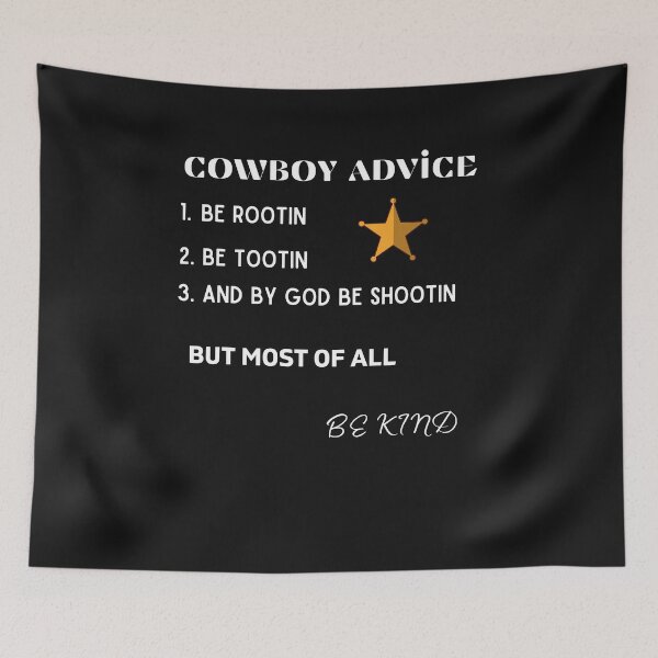 Item preview, Cowboy Advice - Old West  designed and sold by WolfyAL.