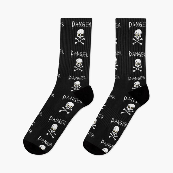 Item preview, Danger Scary Human Skull and Bones White Design designed and sold by LGbubble.
