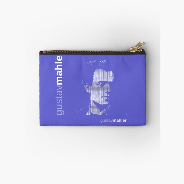 Item preview, Gustav Mahler typographic poster (indigo) designed and sold by CMYKStudio.