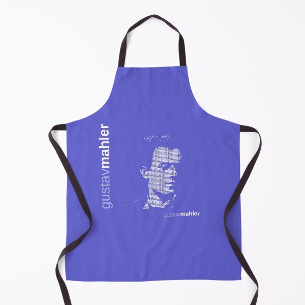 Item preview, Gustav Mahler typographic poster (indigo) designed and sold by CMYKStudio.