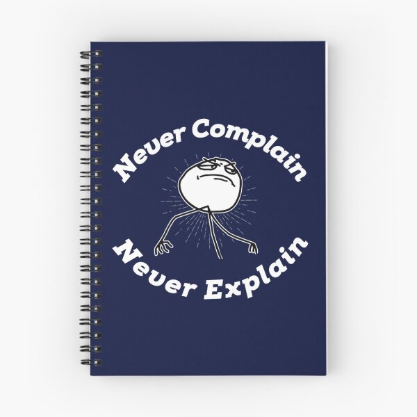 Item preview, never complain never explain designed and sold by Ellie-UK.