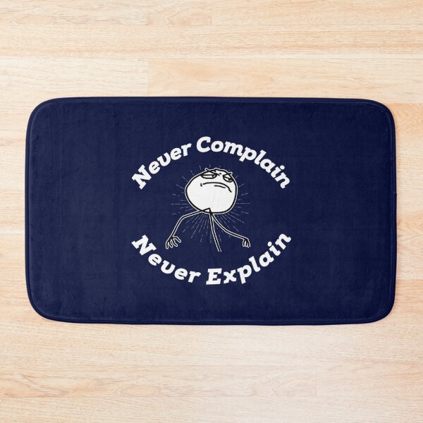 Item preview, never complain never explain designed and sold by Ellie-UK.