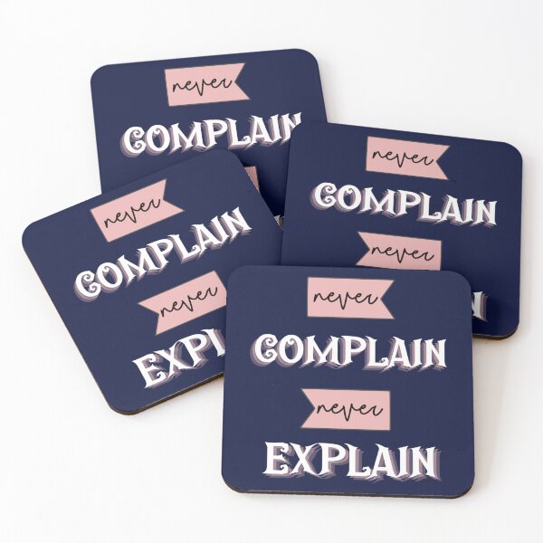 Item preview, never complain never explain  designed and sold by Ellie-UK.