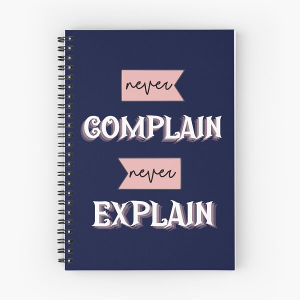 Item preview, never complain never explain  designed and sold by Ellie-UK.
