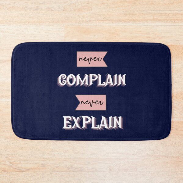 Item preview, never complain never explain  designed and sold by Ellie-UK.
