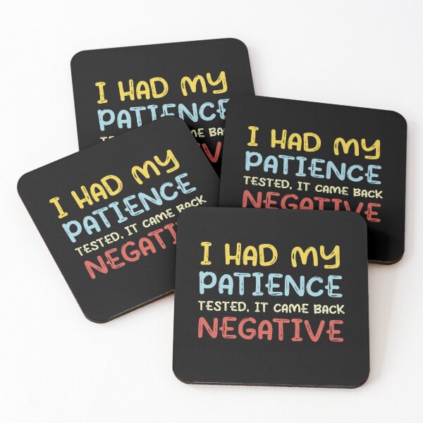 Artikelvorschau, Ich hatte meine Geduld getestet, es kam negativ zurück, lustiges buntes Distressed-Geschenk entworfen und verkauft von pedrored369.