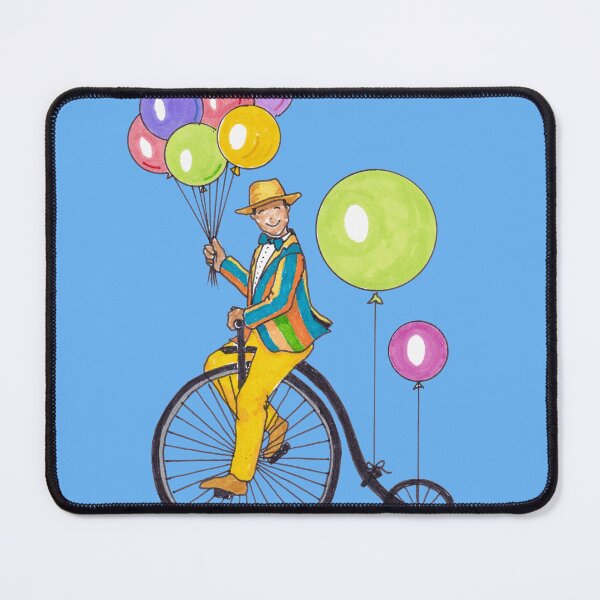 Item preview, Bicyclist with Balloons designed and sold by KatydidKay.